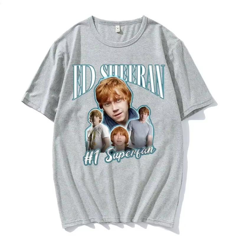 

Funny Ed Sheeran Number One Superfan Meme T Shirt Unisex Fashion Retro Short Sleeve Tshirt Unisex Gothic CasualCotton Tshir 4XL