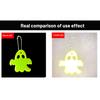 12Pcs Ghost Reflective Bag Pendant Tags Safety Gear for Outdoor Sports Night Running Cycling