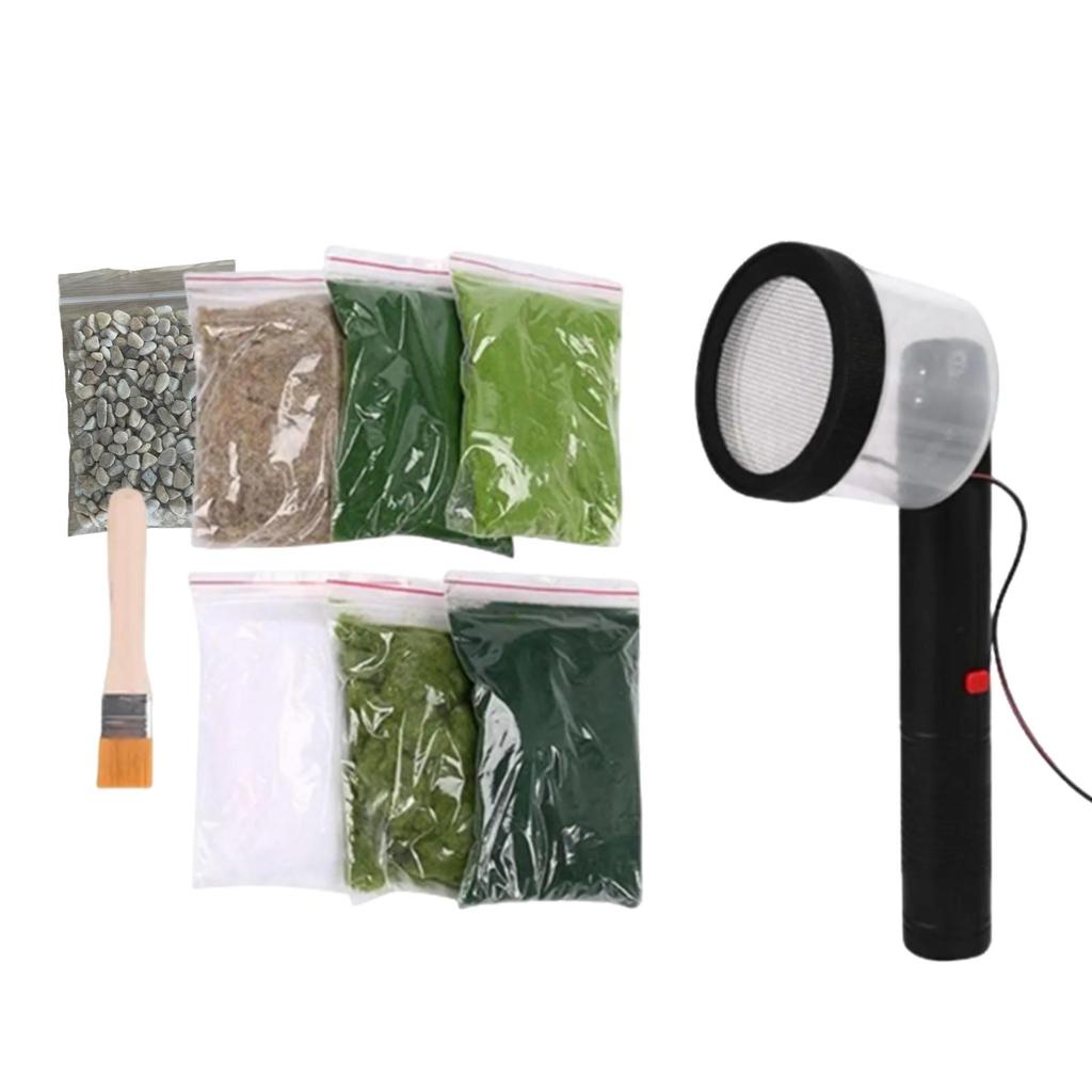 Electrostatic Flocking Machine Static Grass Applicators Decorative Tools Planter Flock