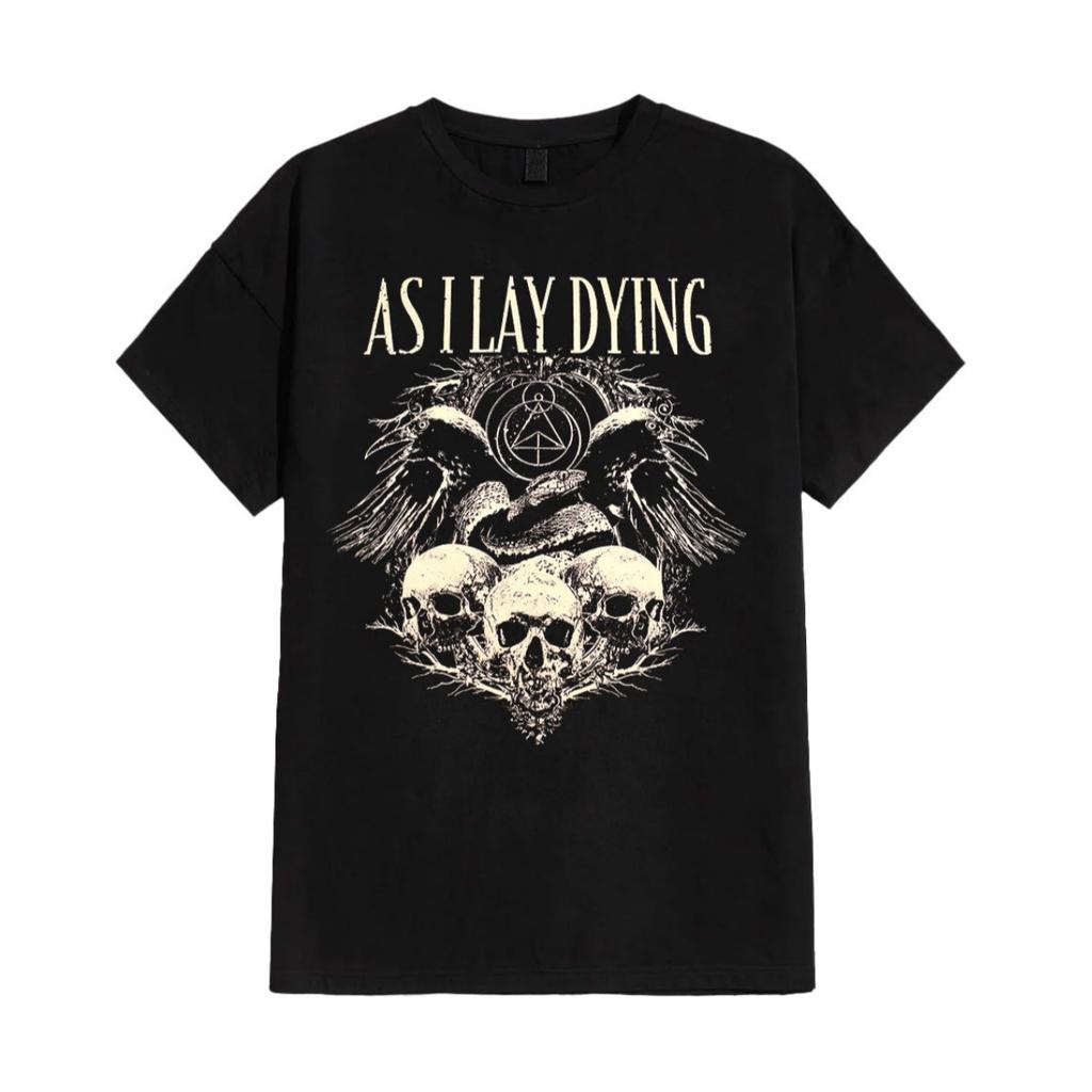 2026 As I Lay Dying Maglietta in Cotone per Band Unisex Estiva Manica Corta Marca di Moda T-shirt Lusso Casual Vintage