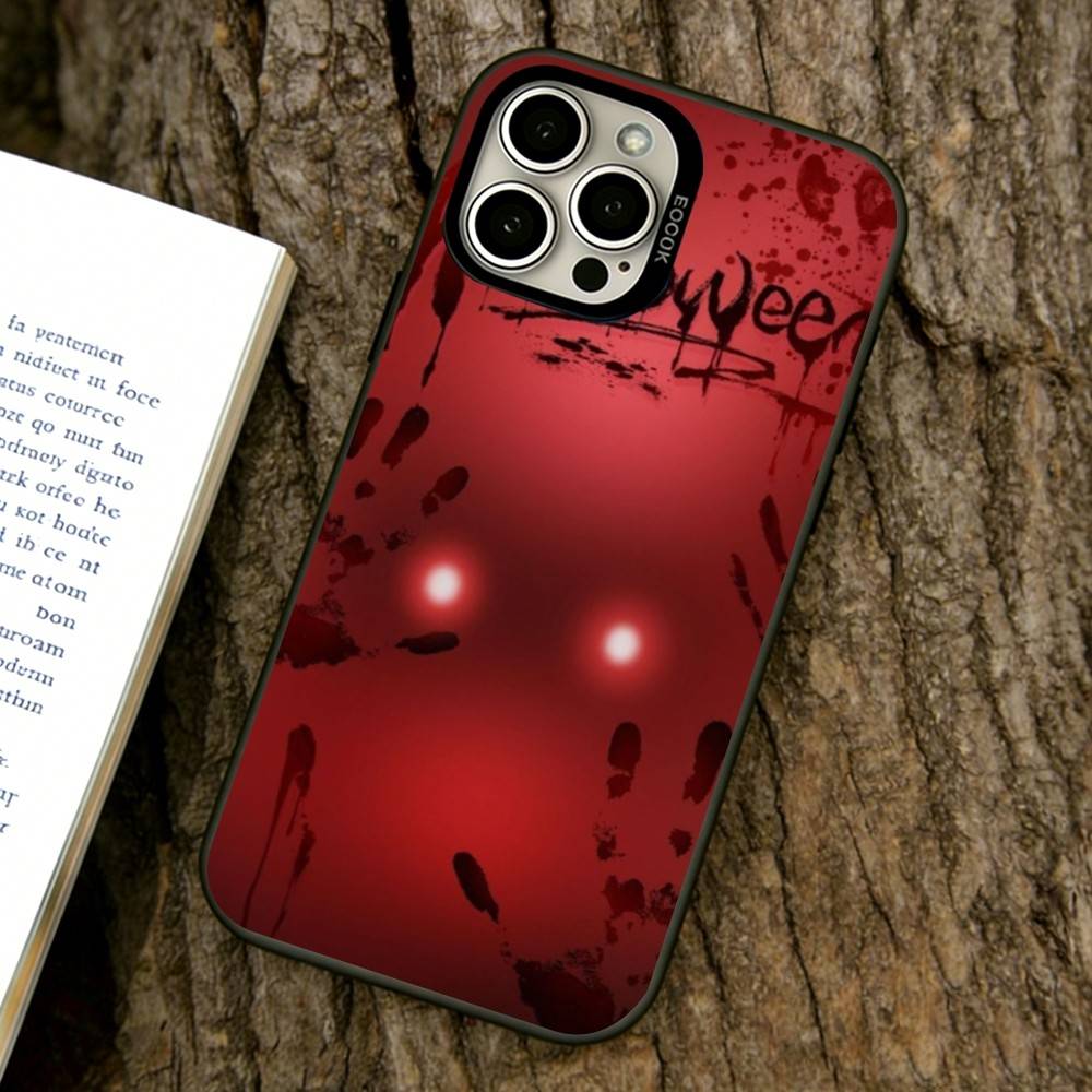 Halloween Pumpkin Head Phone Case For iPhone 17,16,15,14,13,12,11 Plus,Pro Max,XS,Colorful Silver Phone Case Funda Cover