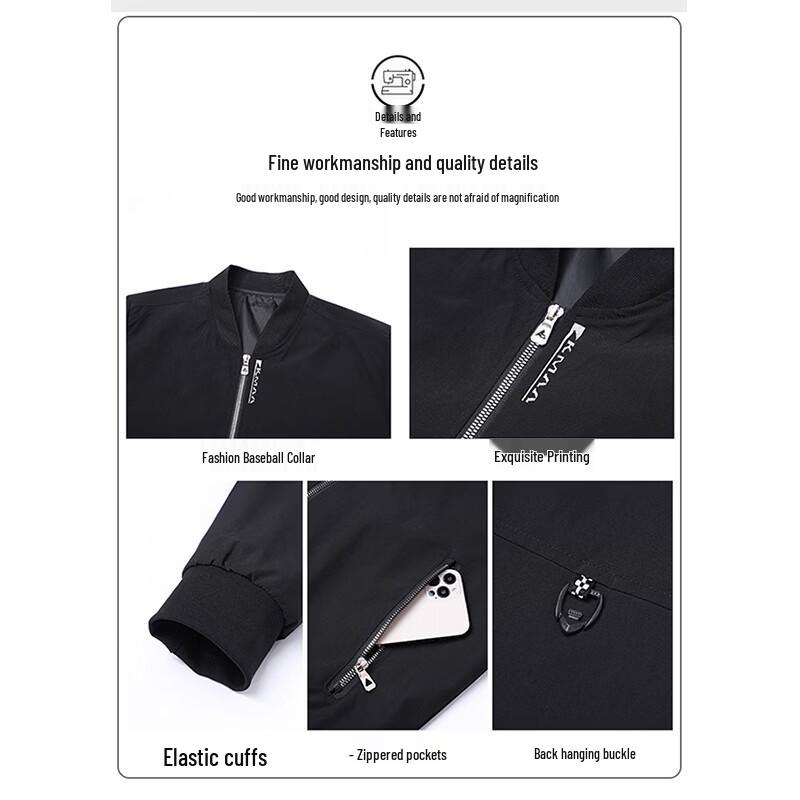 Men's Jeanswest Baseball Collar Casual Jacket