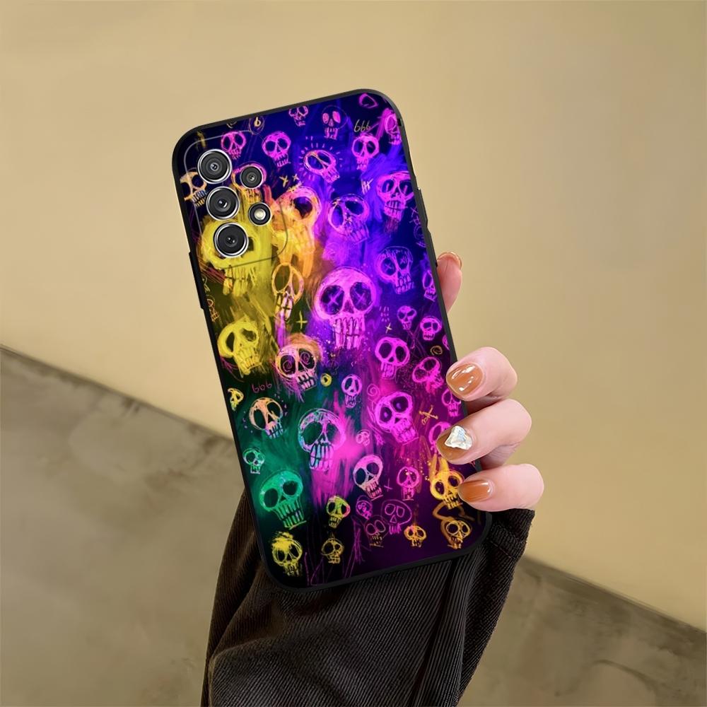 Skull Personality Cool Phone Case For Samsung S24 S25 S20 S26 S21 S22 S23 Ultra Fe Plus A05 A06 A16 A26 A36 A56 Cover