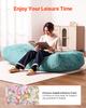 VEVOR Bean Bag Chair Giant BeanBag Chair with Removable & Washable Cover Fluffy Plush & High-Density Foam Ideal for Living Room