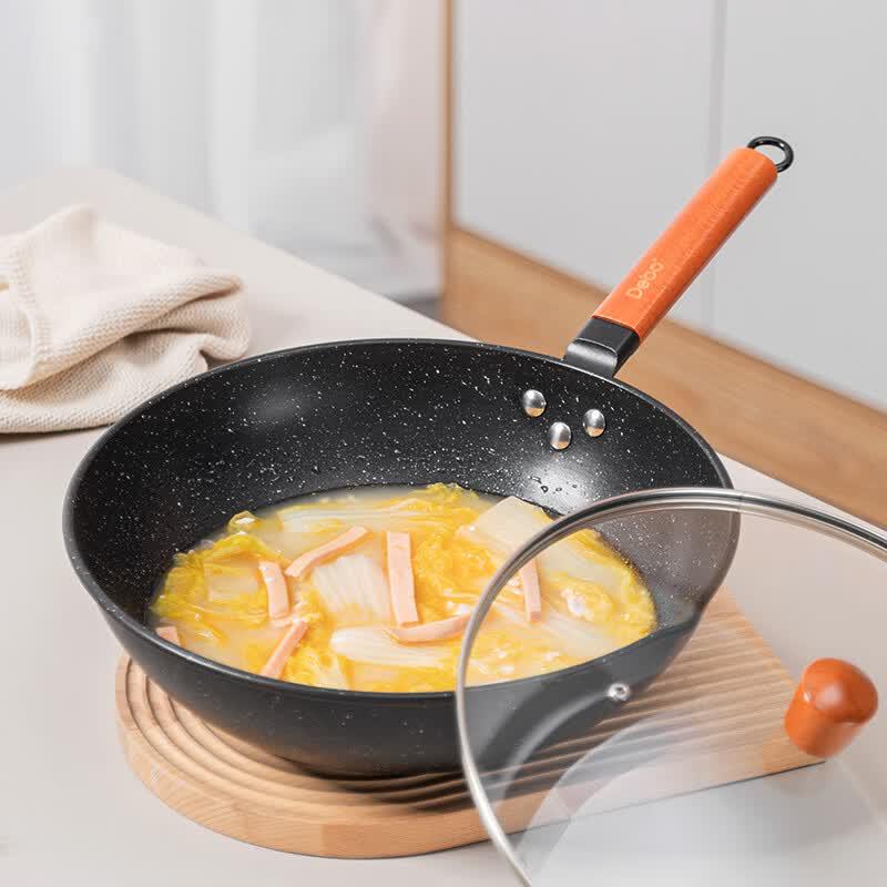 Debo Hebrew 32cm Non-Stick Iron Pan with Lid