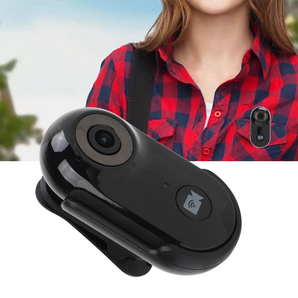 Pet Action Camera 90 Degree Wide Angle 1080P 2MP Wifi Body Worn Camera with Back Clip 1Celsius4in Thread Case for Outdoor Cycling