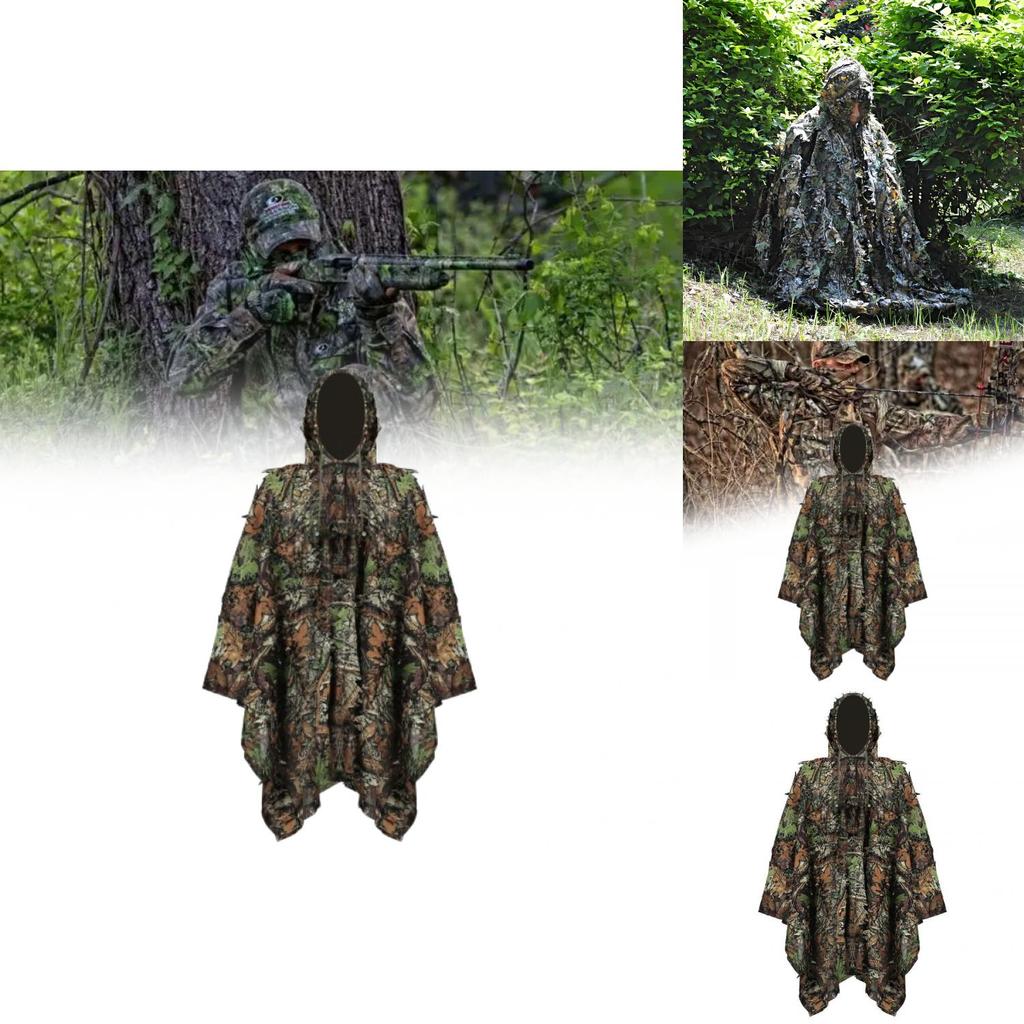 Pubg 3D Blatt Tarnkleidung mit Baumwollmischmaterial für Jagd und Outdoor-Aktivitäten