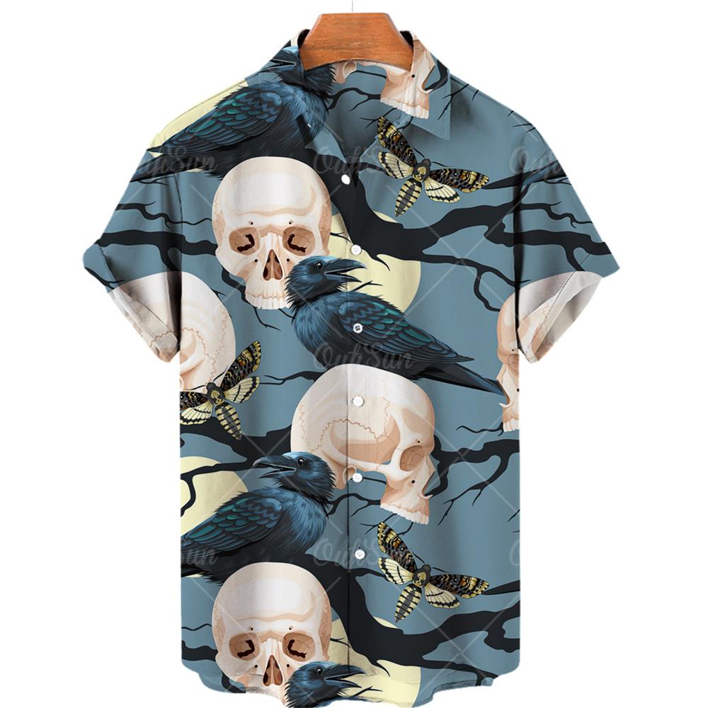 Men's Designer Hawaii Shirts Short Sleeve Collar Top Fashion Streetwear 3d Printed XS-5XL Hiphop Casual Vintage Clothing