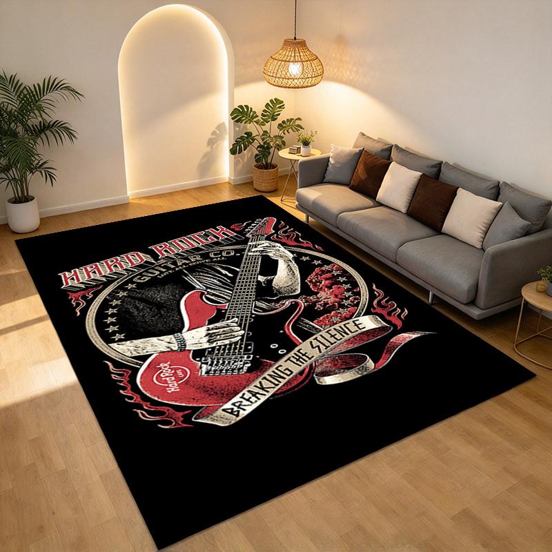 Heavy Metal Living Room Nonslip Area Rug Soft Carpet For Bedroom Game Playroom Sofa Office Home Decor Doormat Christmas Gift C926681