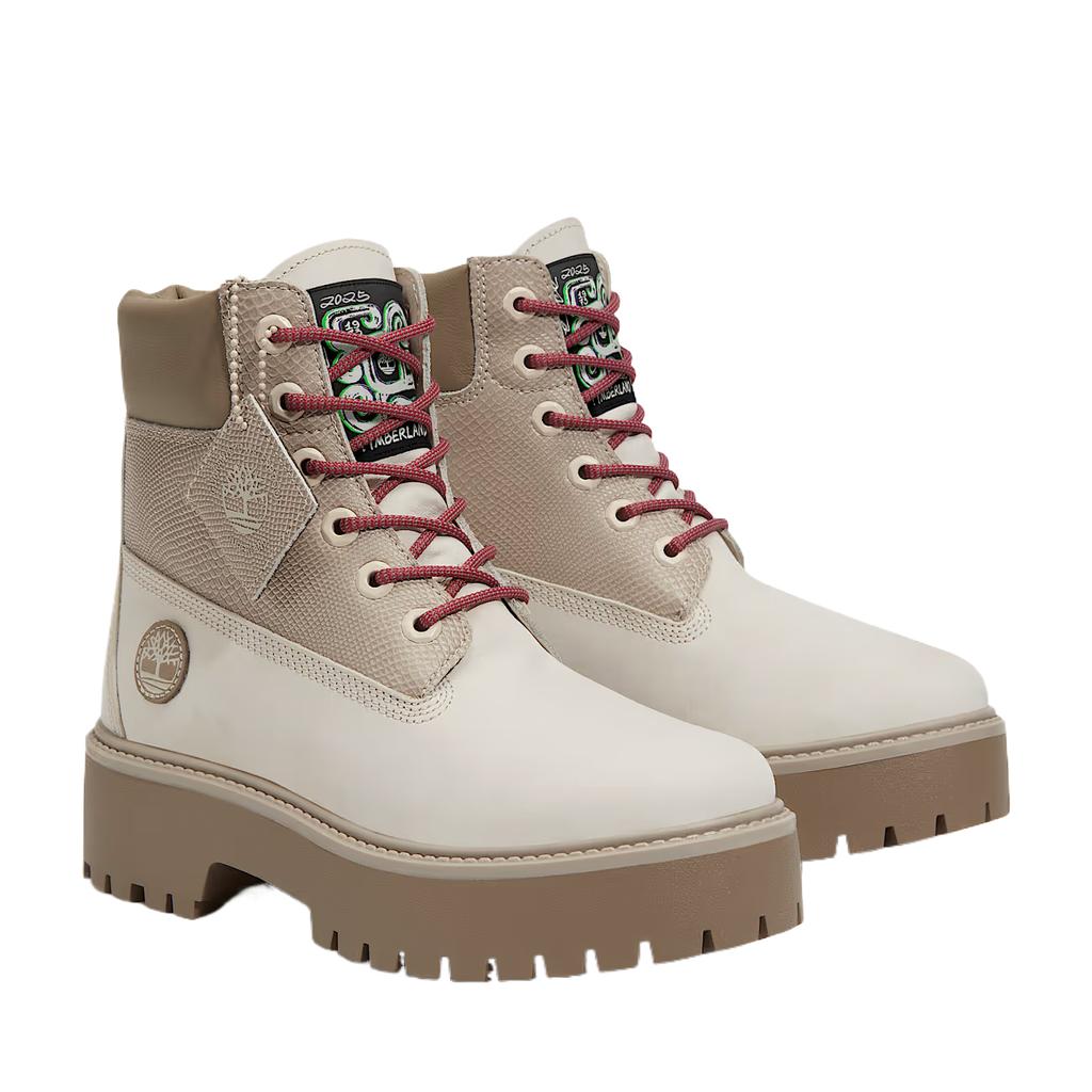 Timberland Stone Street 6 Inch Premium Platform Boot Year of the Snake Women Sneakers White TB0A2H3C-EM3