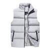 Autumn and Winter New Men's Casual Vest Stand-up Collar Solid Color Cotton Vest Men's Vest Jacket