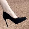 Fashion Suede Woman Pumps New High Heels Office Shoes Fashion Thin Heels Pointed Toe Stiletto Heels Women's Pump