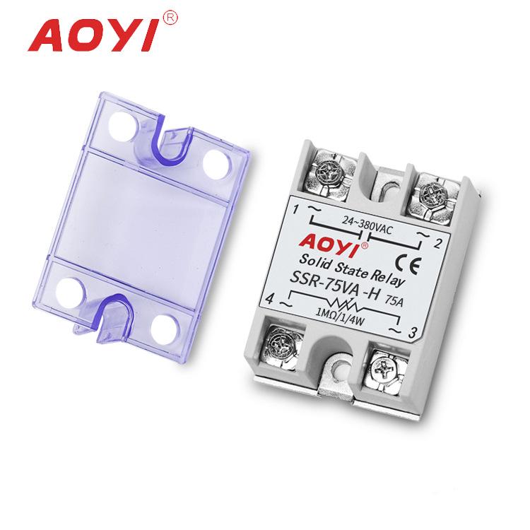 AOYI Single-Phase High Voltage SSR-VA-H Voltage Regulator with Potentiometer Controller