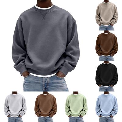 Men's Neck Sweatshirt for Winter Casual Daily Wear Pullover