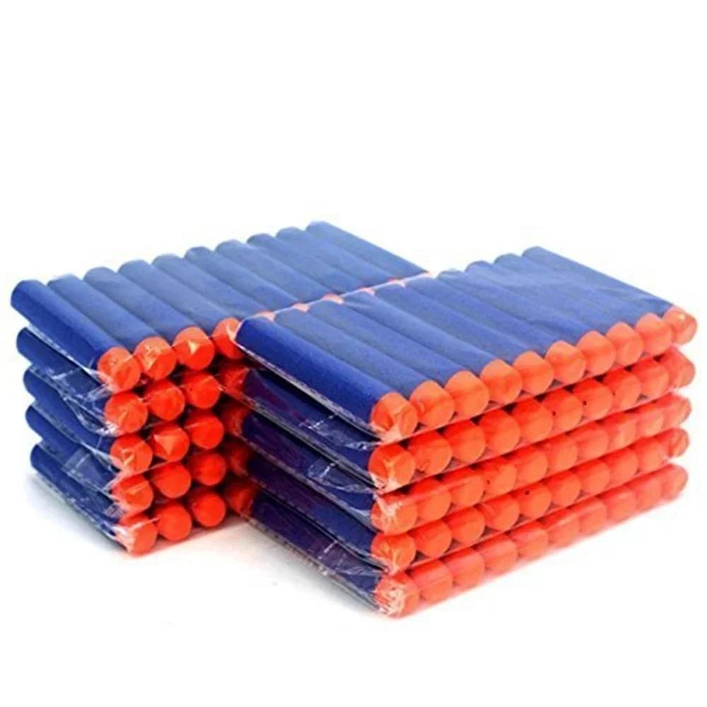 Blue Soft Hollow Hole Head Bullets 7.2cm For Refill Darts Toy Gun Bullets For Series Blasters Xmas Kid Children Gift