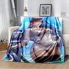 Fashion HD Printed Anime Azur Lane Sexy Girl Blanket Outdoor Travel Portable Plush Sleep Blanket Warm Air Conditioning Blanket