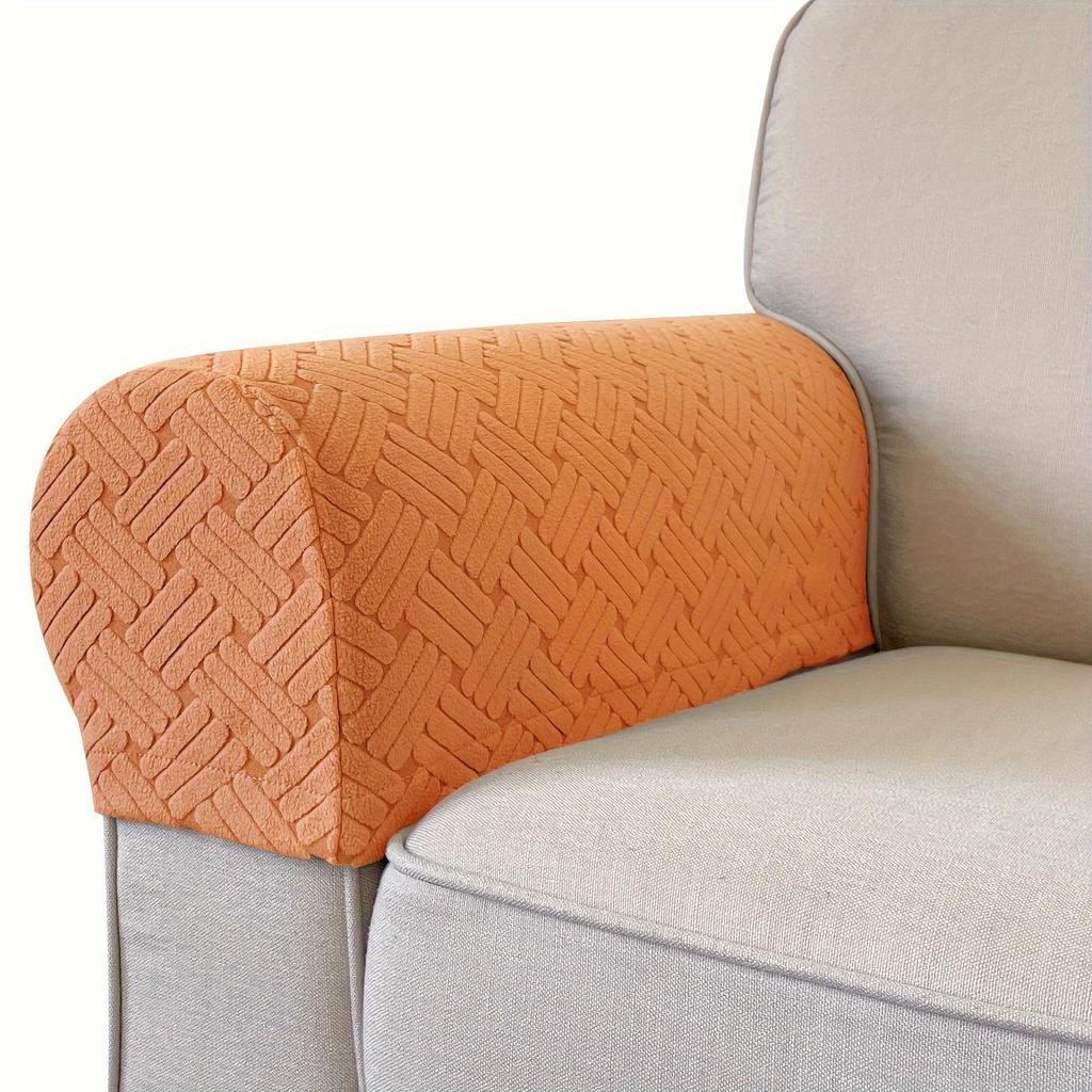 2 pièces/ensemble Housses d'accoudoirs extensibles Housses d'accoudoirs en spandex Pour chaises Canapé Fauteuil Housse pour canapé inclinable