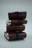 OVERDOSE Set of 4 Miniature Leather Diaries and Notebooks Handmade Planners for Students and Office Bound Unisex Sketchbooks and Journals X 3x3 Inches