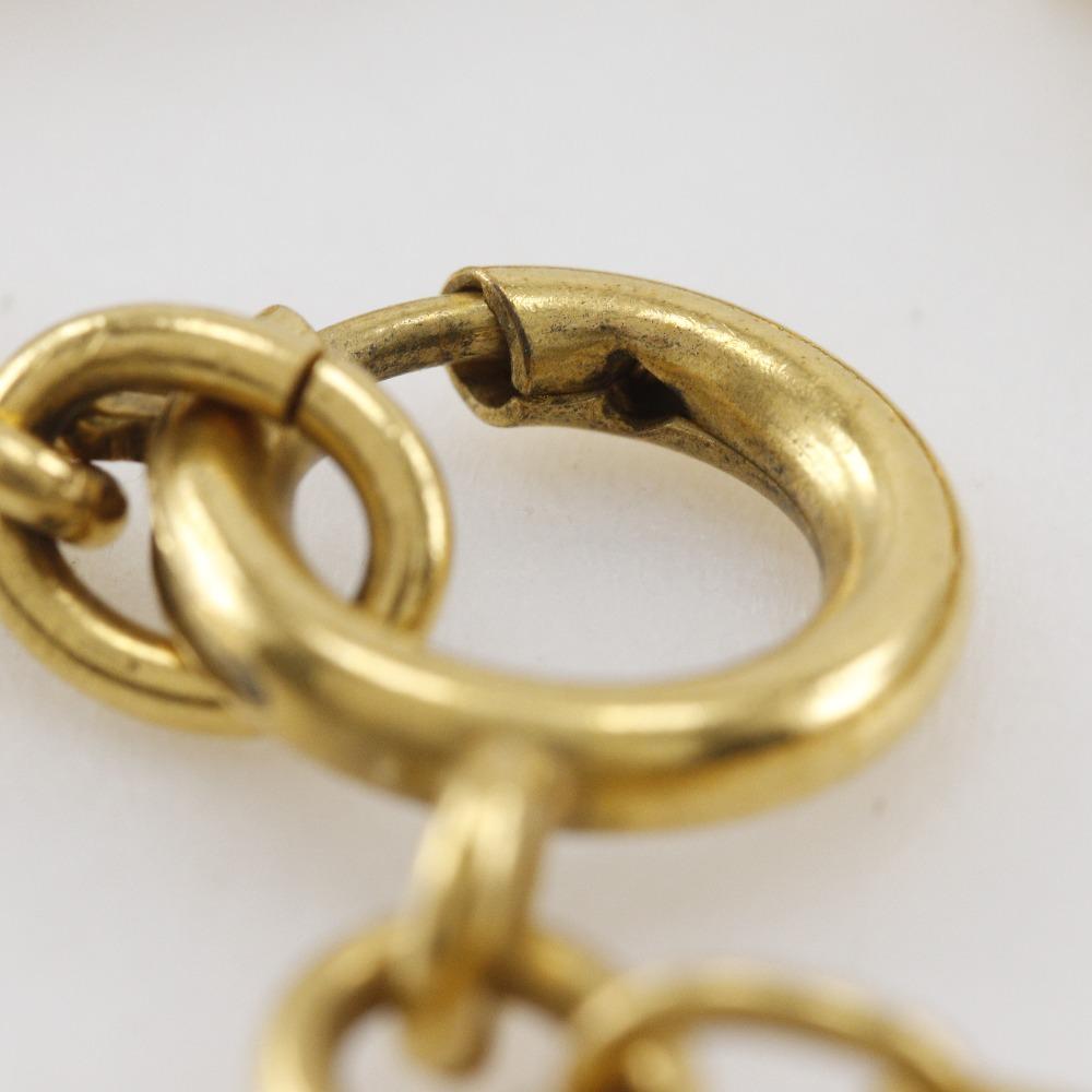 Chanel COCO Mark Necklace Vintage Plated Gold 20.8g Women Used