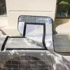 Outdoor Air Conditioner Cover Rainproof Sun Resistant Aluminum Foil Dust Cover With Elastic Band Lifting Loop