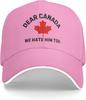 Dear Canada We Hate Him Too Maple Leaf Baseball Cap Polyester Adult Adjustable Outdoor