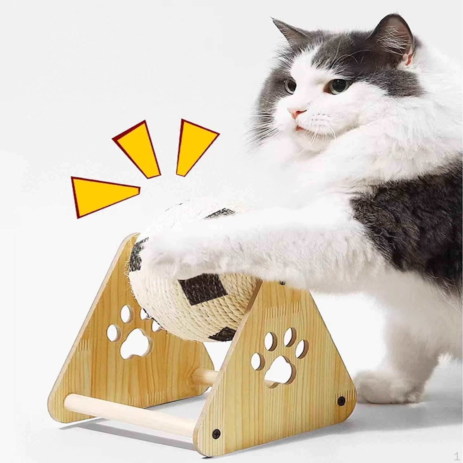 

Когтеточка Царапающий мяч Стильный Удобный Компактный Игрушка для питомца Сизаль для Заточки когтей 12cm