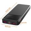 20000mAh External Battery USB USB-C micro-USB Fast Charging LED Screen Phonillico®