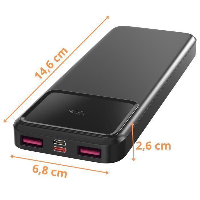 20000mAh External Battery USB USB-C micro-USB Fast Charging LED Screen Phonillico®