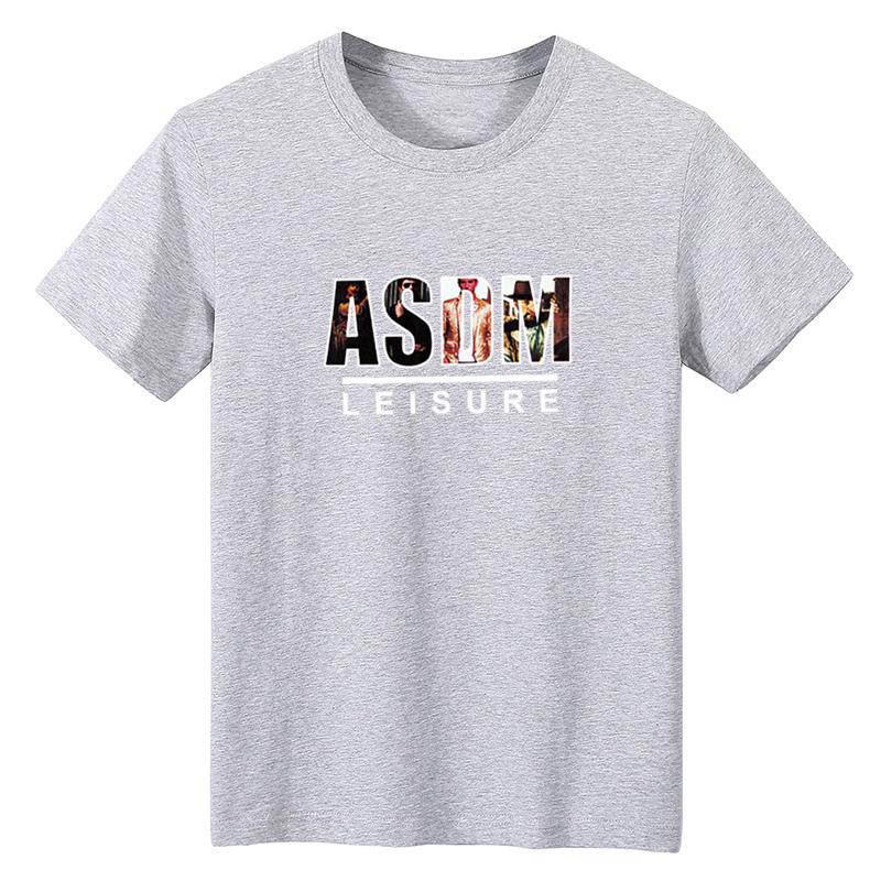 Men Urban Retro Number Print T‑Shirt Short‑Sleeve Crew Neck Casual Daily Summer Loose Tee