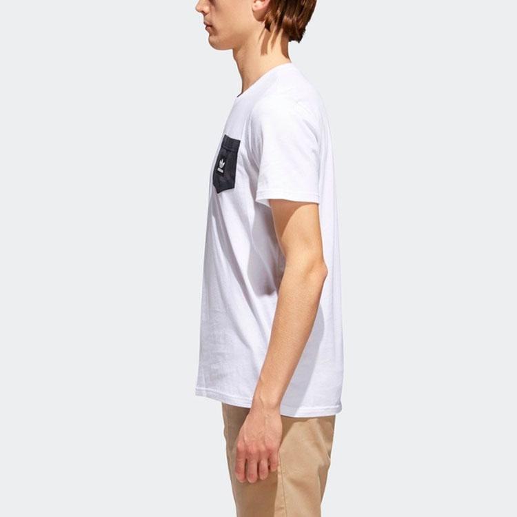 Adidas Originals Warp Pocket Tee Round Neck Short Sleeve Men Tops White CF3107