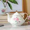 Flower Ceramic Teapot – Heat-Resistant Kettle with Handle for Hot & Cold Drinks At Home