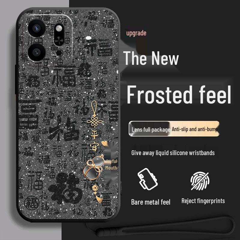 Honor Play9t ALT-AN00 Silicone Cartoon Phone Case with Trendy Men's Lanyard: Cute and Creative Design