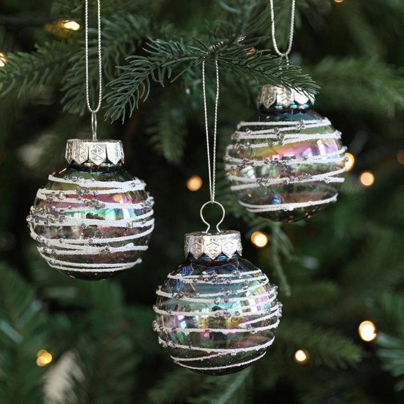 6PC/Set Christmas Ball Ornaments Valentine's Day Hanging Balls Gifts Plastic Balls New Year Multiple Options Available