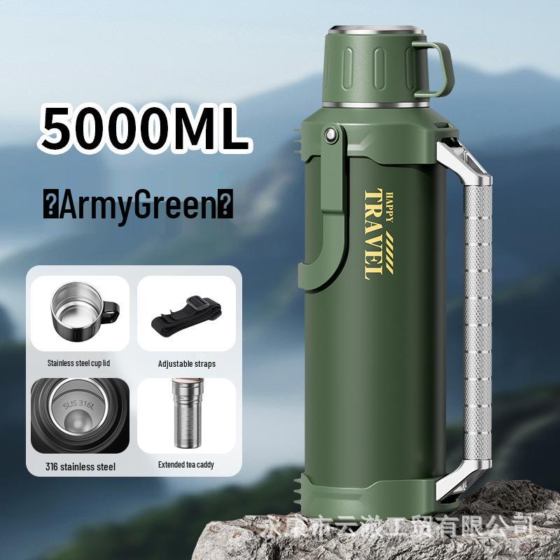 Large Capacity 316 Stainless Steel Thermos Cup - Insulated Travel Bottle for Men and Women