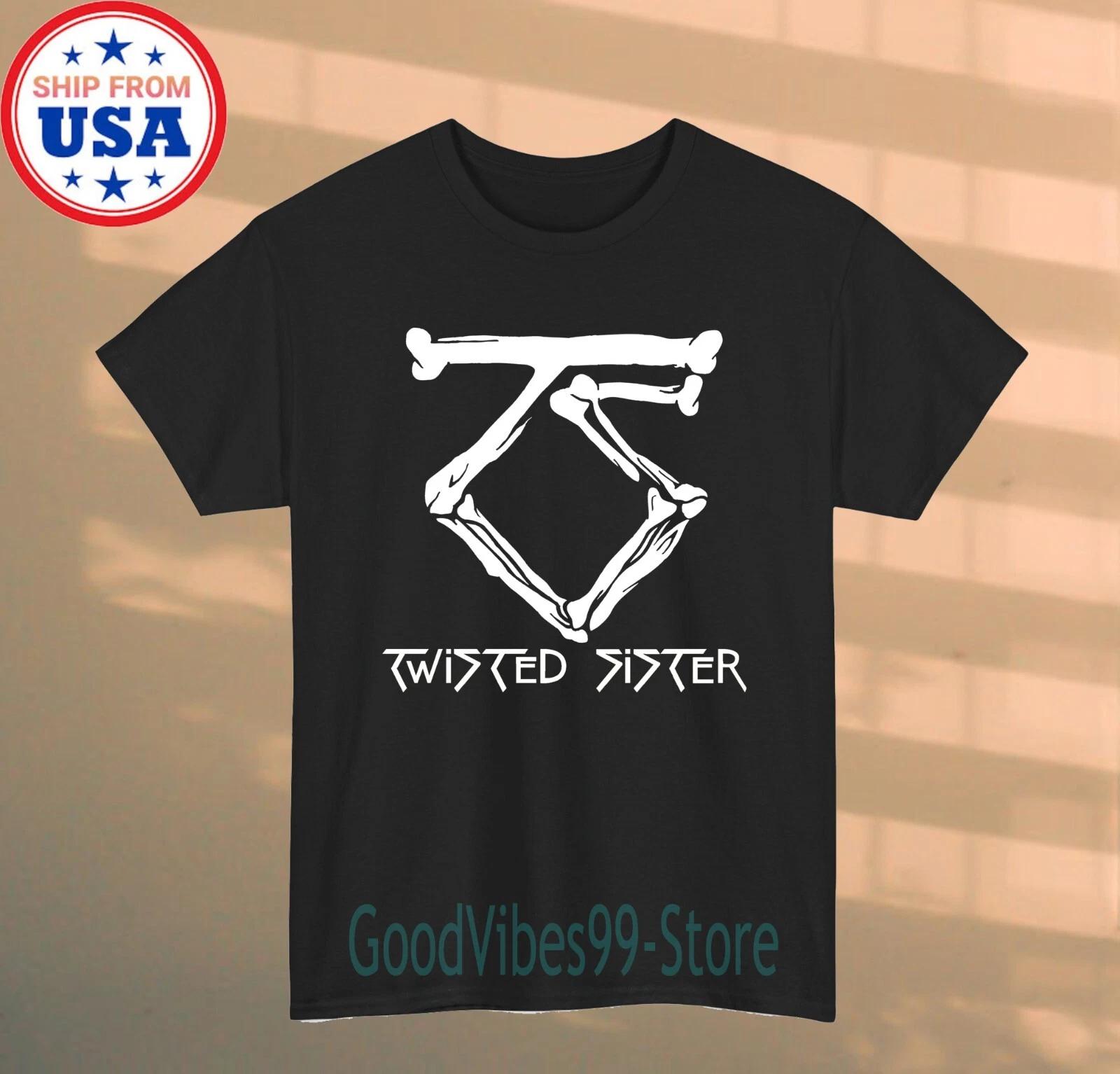 Twisted Sister Bone Men s Black Size S-5XL L