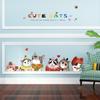 Cute Cartoon Cat Wall Stickers for Bedroom Bedside Sofa TV Cabinet Restaurant Pet Shop Background Home Decoration