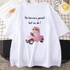 Girls Cotton Kawaii Graphic Tshirt Sad Hamster The Horrors Persist But So Do I Teeshirt Casual Cute Printing Tshirts Unisex Unisex