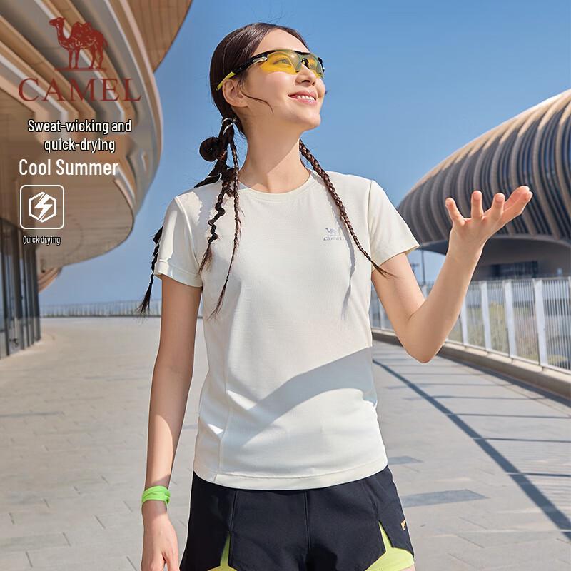 CAMEL Women s Quick-Dry Breathable Running T-Shirt L