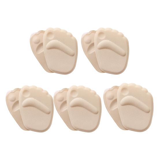 3/5 Pairs Foot Cushions for High Heels Gel Metatarsal Pads with Non-Slip Grip Pain Relief Inserts for Dress Shoes Pumps Sweat-Absorbent Foam Inserts