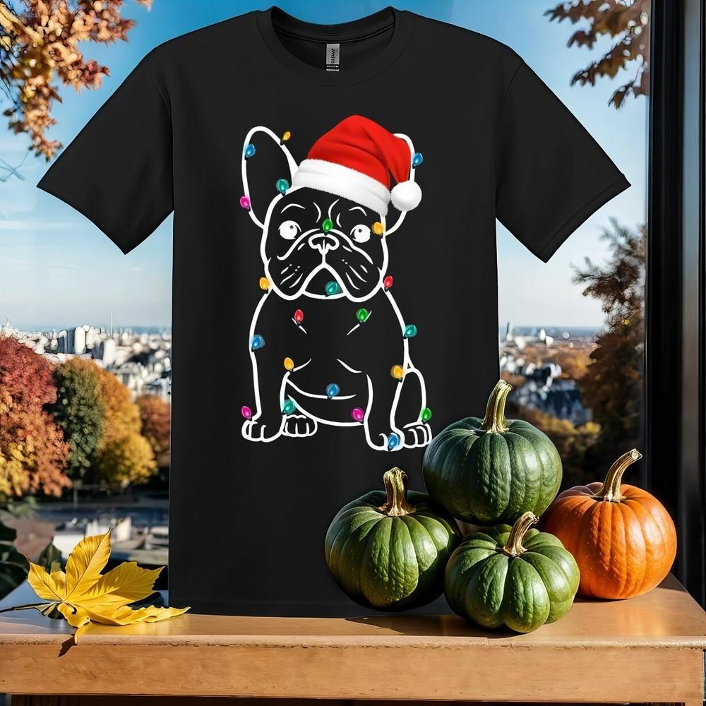 

Disney French Bulldog Christmas T-shirt T shirt Men Women Unisex Tshirt SY149 M
