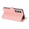 For Sony Xperia 1 VI Stand Case Cross Texture PU Leather Wallet Phone Cover with Shoulder Strap/Makeup Mirror