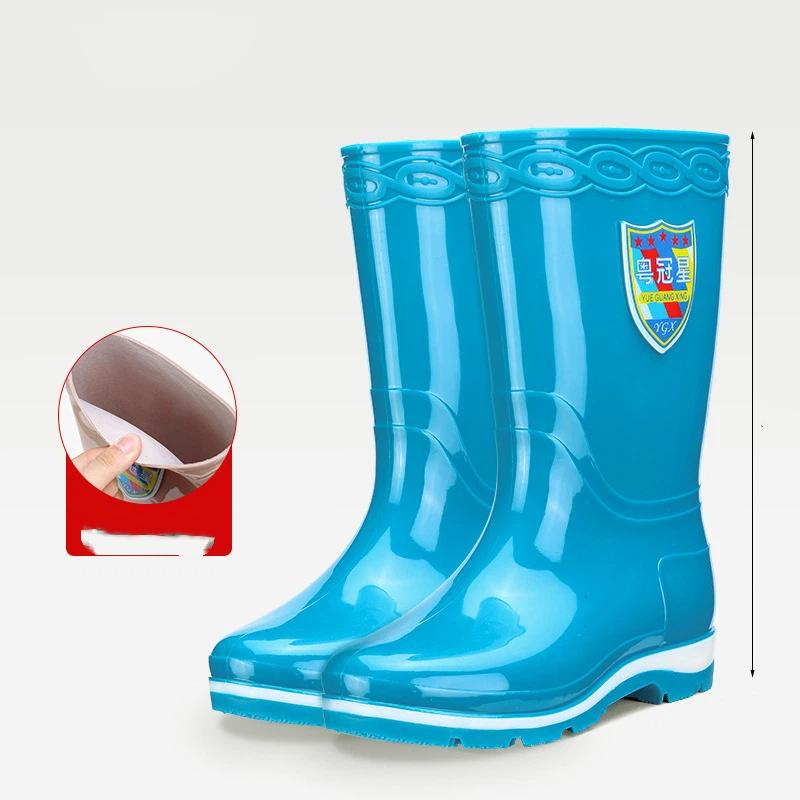 Damen Outdoor Anti-Rutsch und Wasserdicht Zwischensohle Regenstiefel