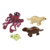 Città Animale Zoo Fattoria MOC Mattoncini Porco Pollo Pecora Coccodrilli Panda Delfino Elefante Gorilla Frutta Aquila Mattoncini Giocattoli A012