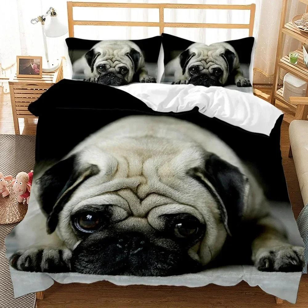 Top Dog Duvet Cover Set French Bulldogs Bedding Set For Kids Teen Twin Size Puppy Pet Doggy Animal Polyester Quilt Cover