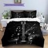 Musical instrument notes  Pattern Bedding Quilt Set Quilt Cover Pillowcase Home Decoration  Gift (1 * duvet cover + 2 * pillowcase, without core)