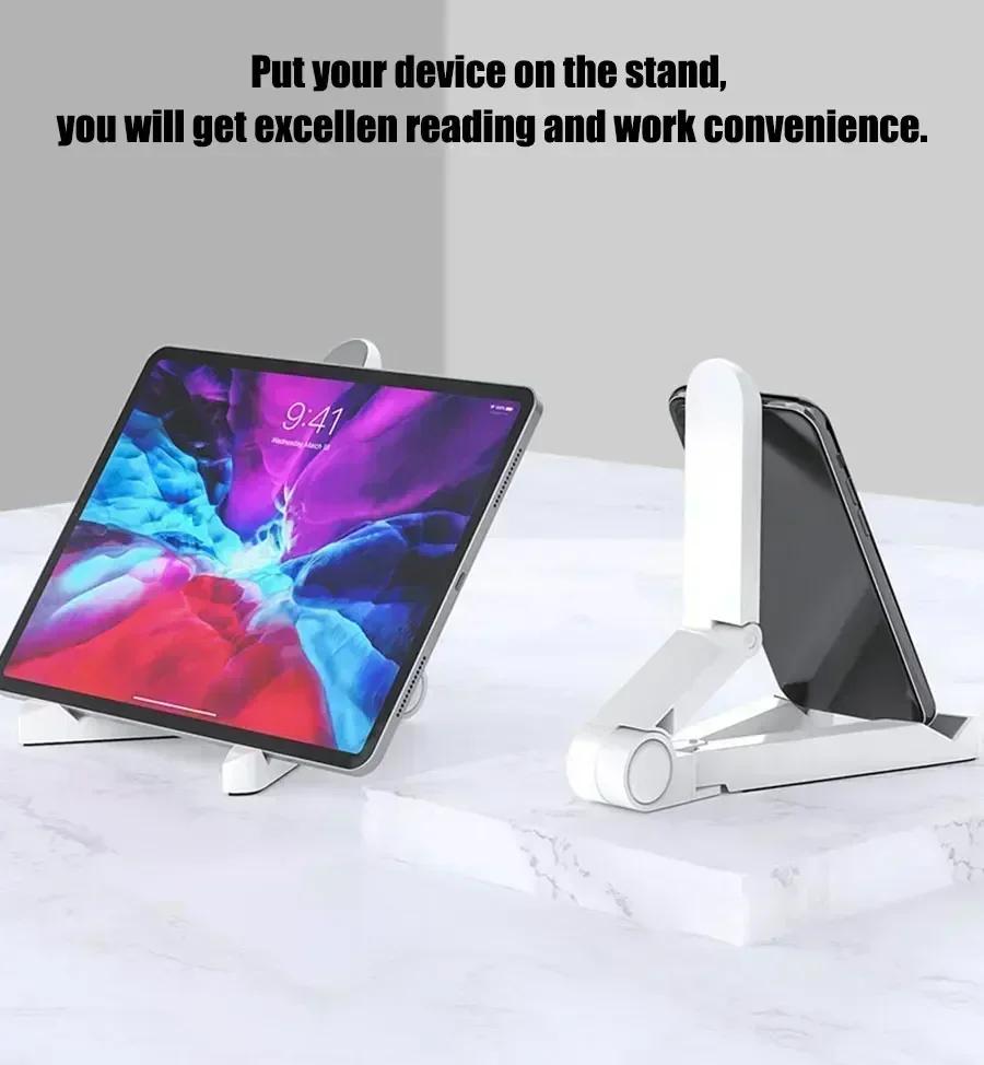 1pcs Desktop Phone Tablet Stand, Multifunctional Folding Lazy Creative Portable Minimalist Stand.