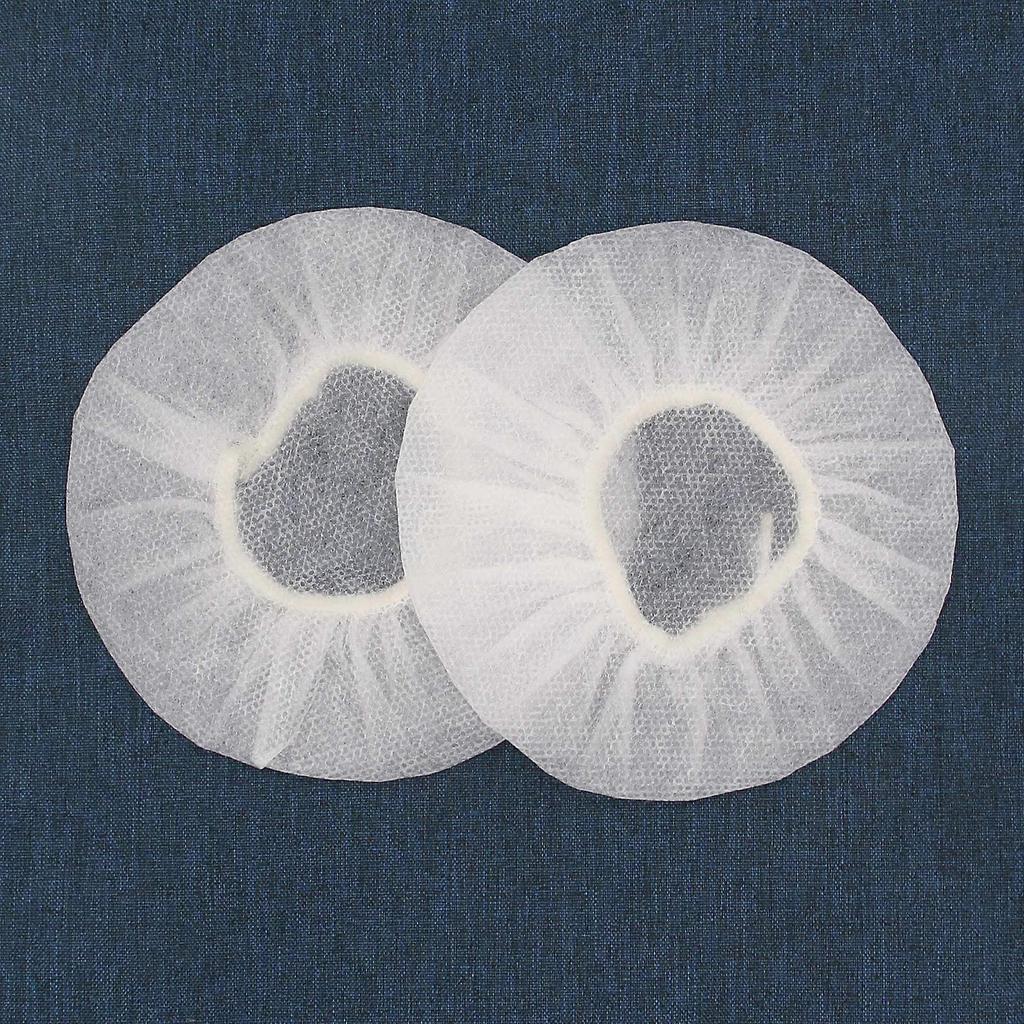 100 Pieces Headphone Earpad Covers, Disposable Non-Woven Fabric Headphone Covers/Headset Covers/Earpad Protector