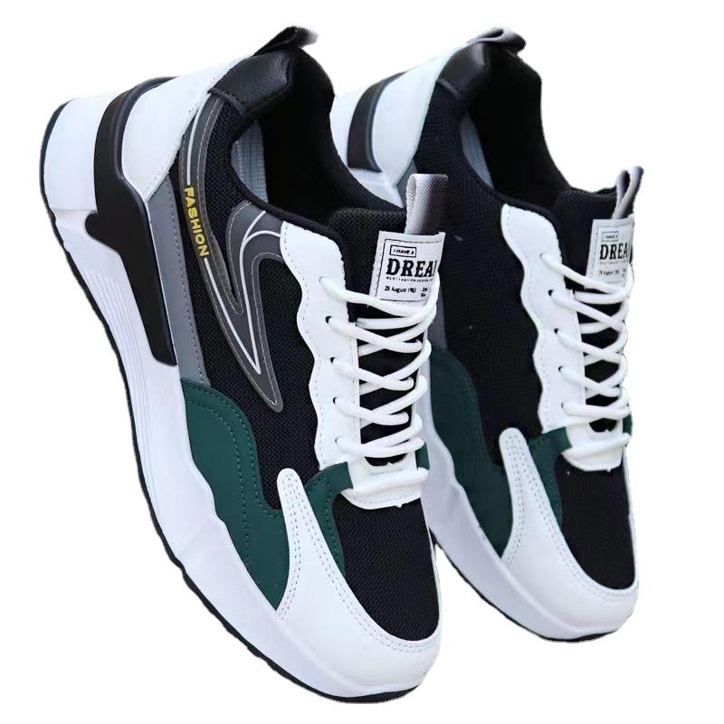 Men's Shoes Mesh Breathable Comfortable Soft Sole Casual Shoes for Men New Fashion Mixed Colors Flat Bottomed Sneakers Men