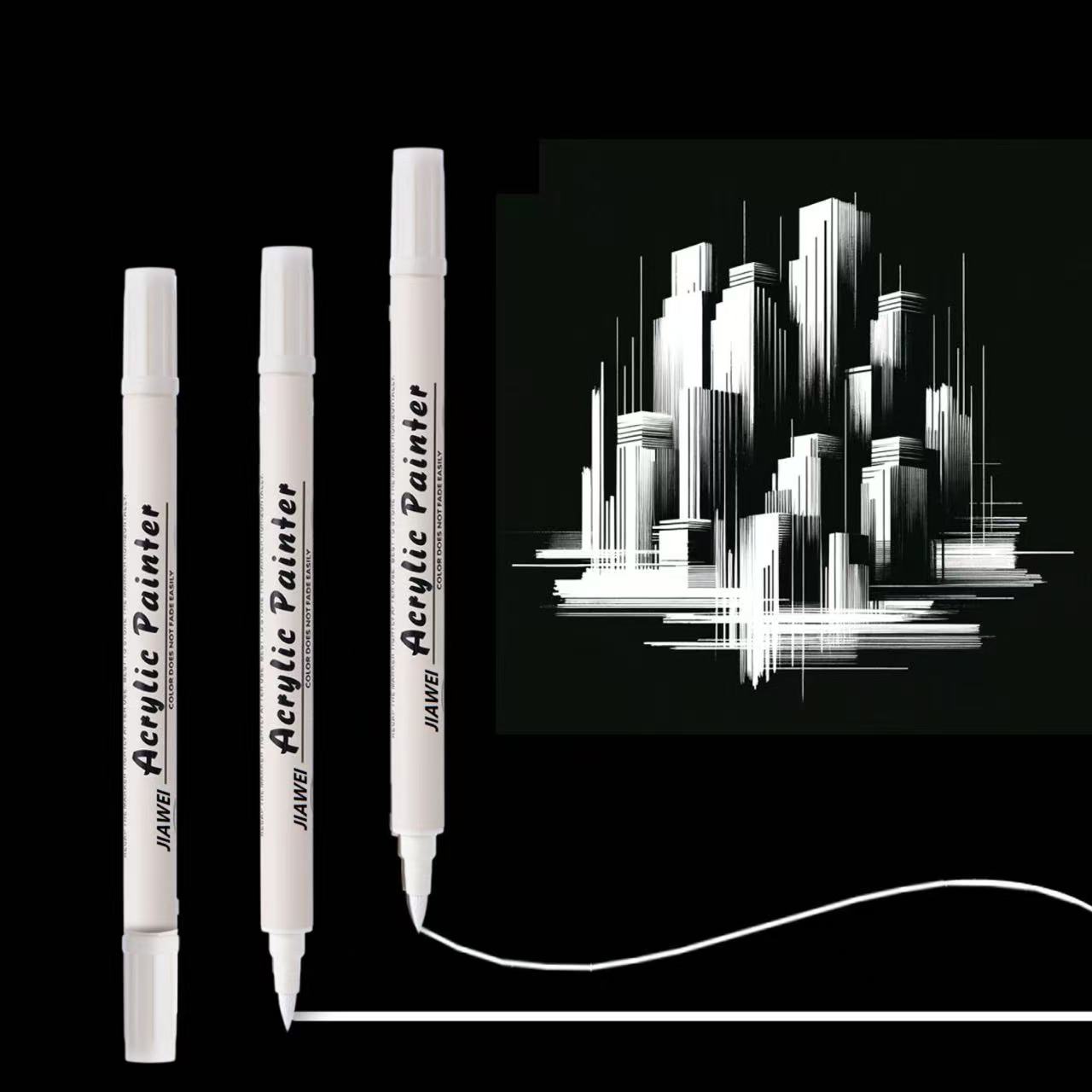 

3/5pcs Acrylic Paint Marker Pens - Waterproof & Quick-Drying, Ideal for DIY Crafts, Resin Art, Scrapbooking & Office Projects