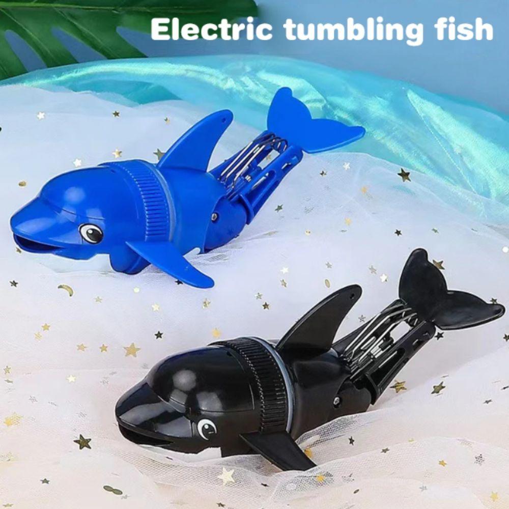 Electric Powered Electric Dolphin Toy Cartoon Design Water Playing Toy  Bathroom Play